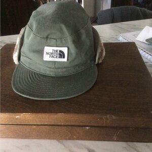 The North Face Olive Green Earflap Cap